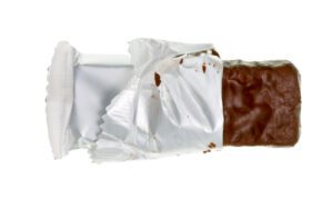 A chocolate bar disguised as a protein bar.